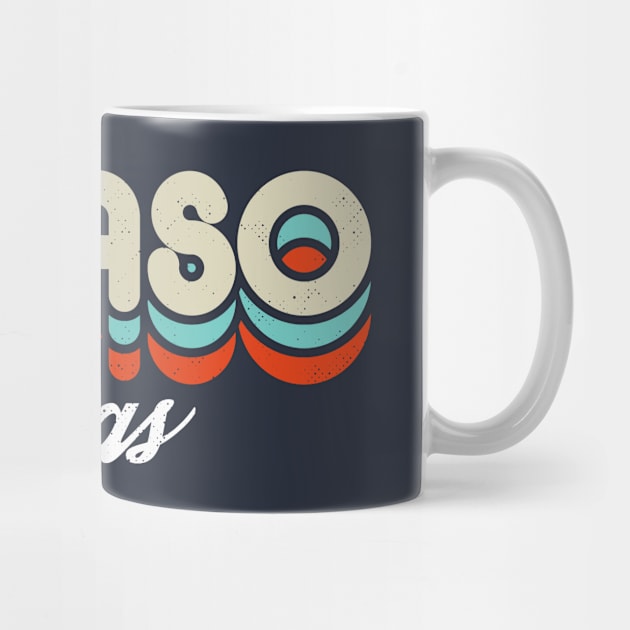 Retro El Paso Texas Blue by rojakdesigns